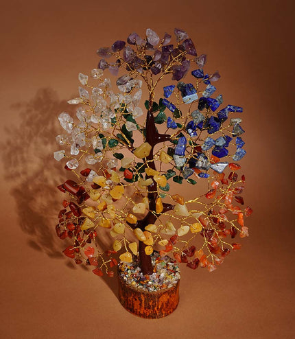 7 Chakra Wooden Base Tree