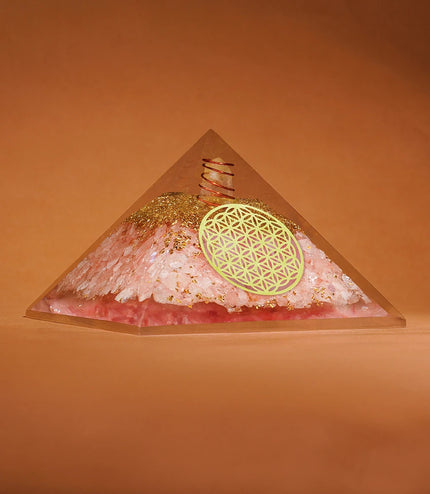 Rose Quartz Orgonite Pyramid