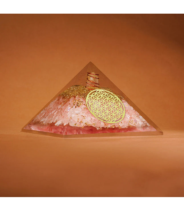Rose Quartz Orgonite Pyramid