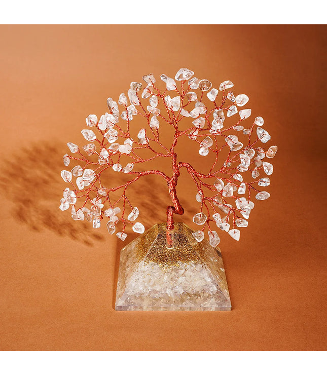 Clear Quartz Pyramid Base Tree