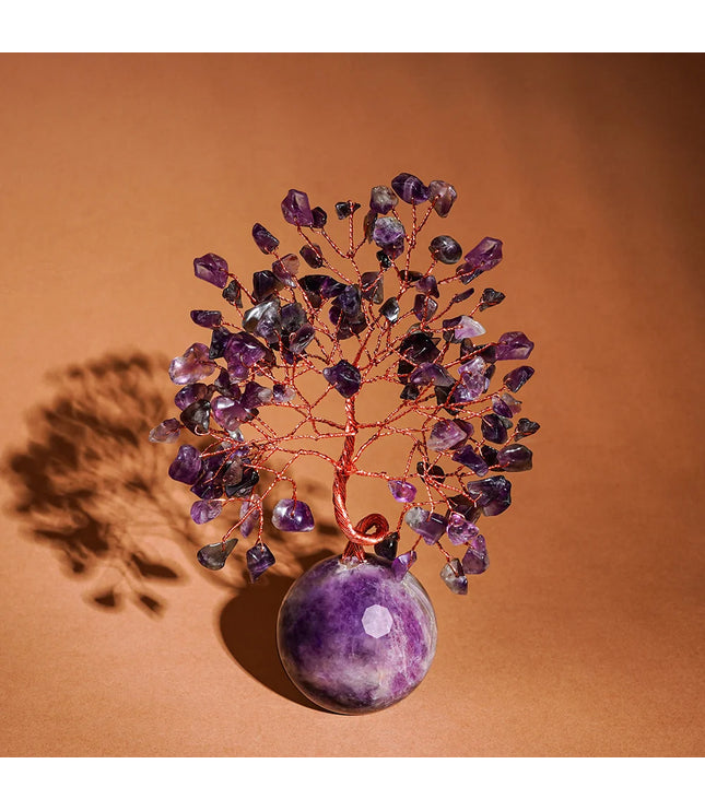 Amethyst Crystal Ball Base Tree