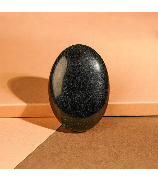 Black Obsidian Palm Stone