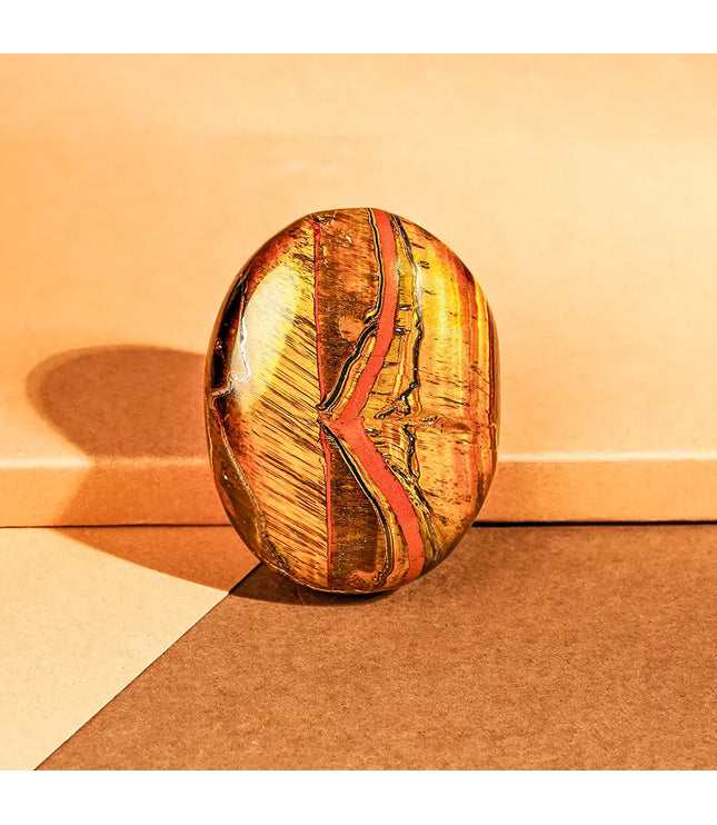 Tiger Eye Palm Stone