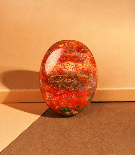 Red Jasper Palm Stone