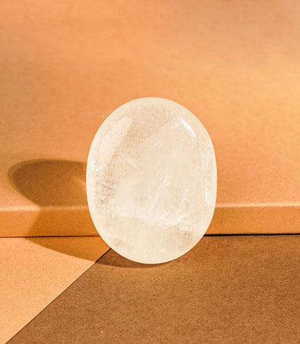 Clear Quartz Palm Stone