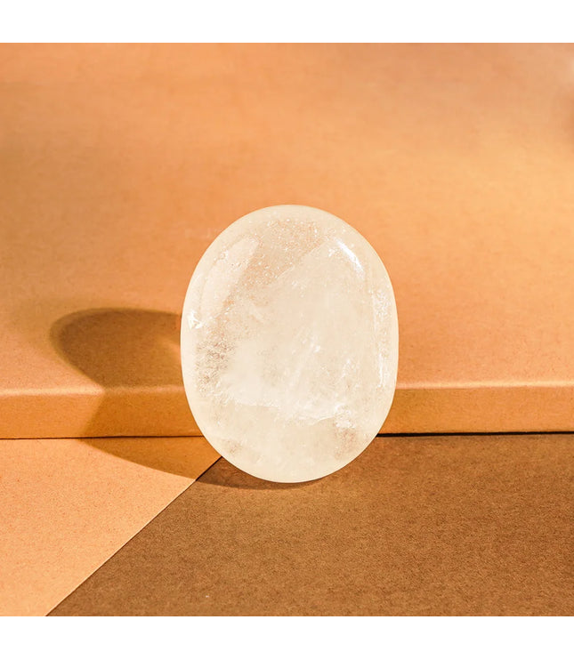 Clear Quartz Palm Stone