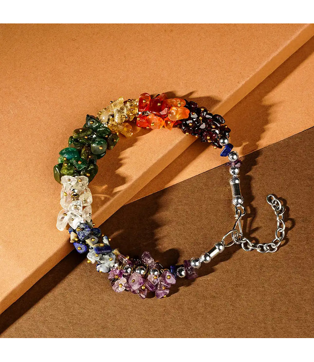 7 Chakra Chips Bracelet