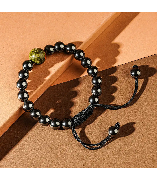 Hematite & Unakite Bracelet