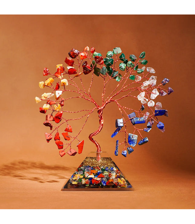 7 Chakra Pyramid Base Tree