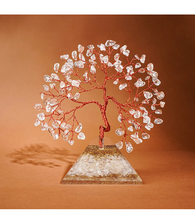 Clear Quartz Pyramid Base Tree