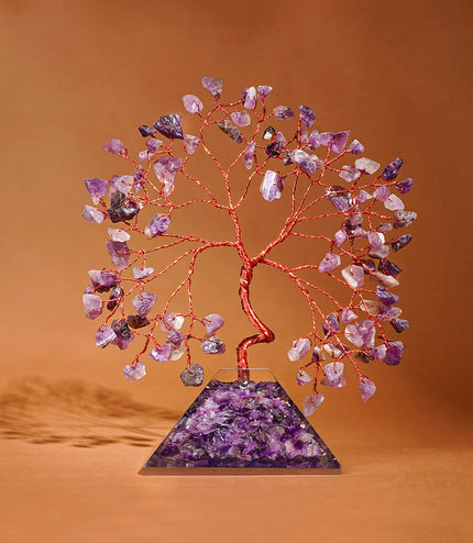 Amethyst Pyramid Base Tree