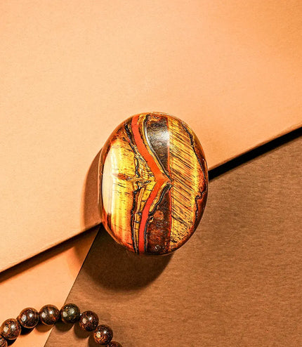 Tiger Eye Palm Stone