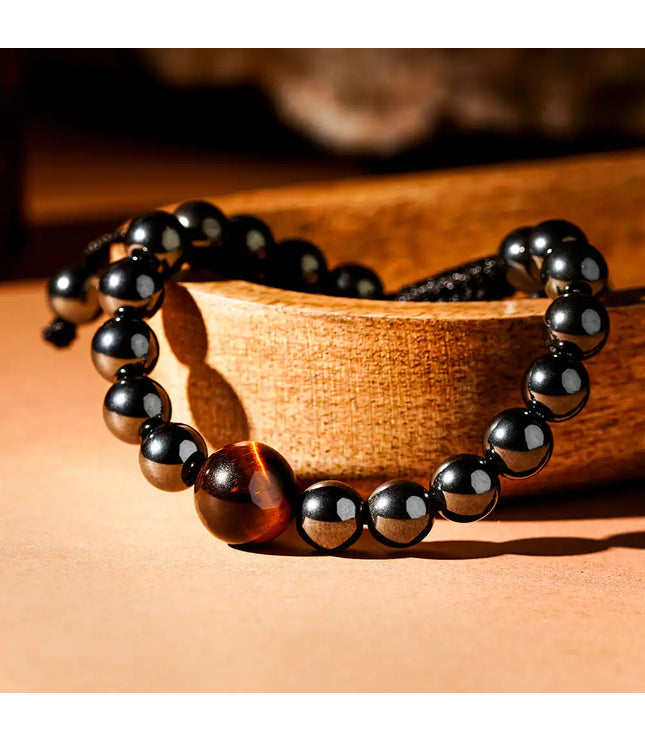 Hematite & Tiger Eye Bracelet