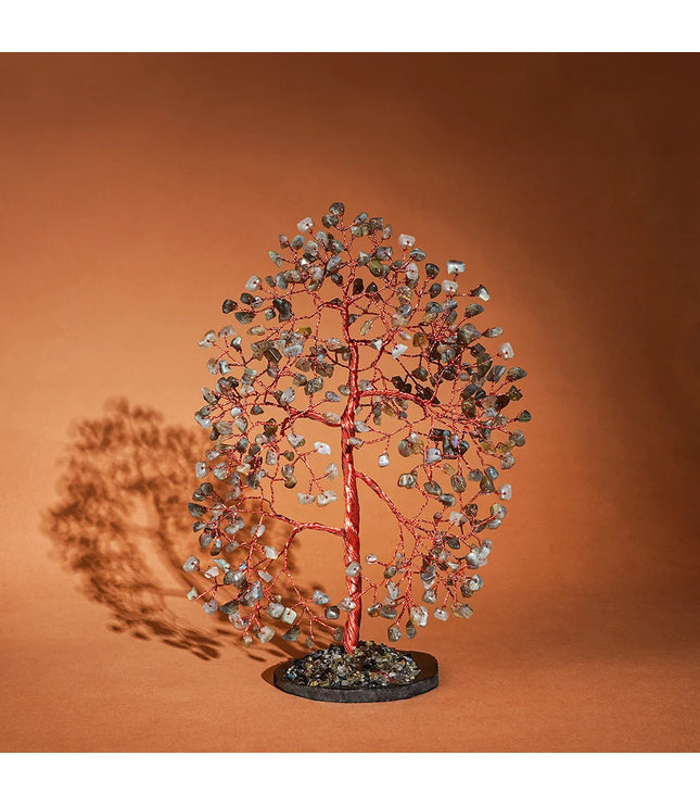 Labradorite Slice Base Tree