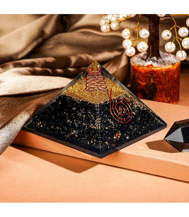 Black Tourmaline Orgonite Pyramid