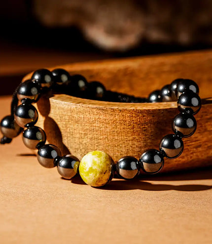 Hematite & Serpentine Bracelet