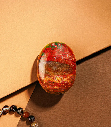 Red Jasper Palm Stone