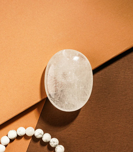 Clear Quartz Palm Stone