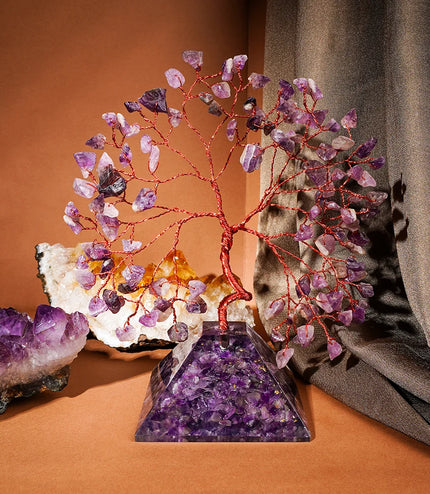 Amethyst Pyramid Base Tree