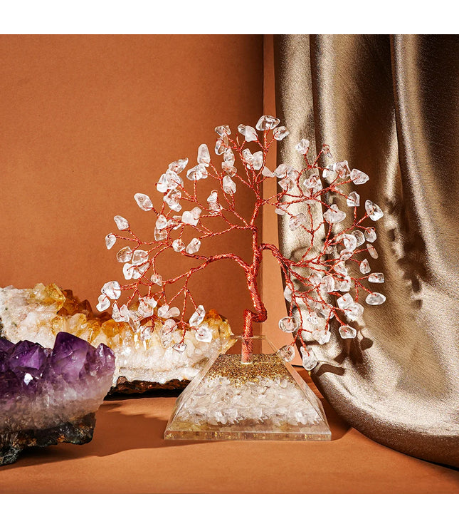 Clear Quartz Pyramid Base Tree