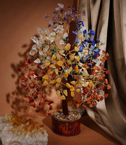 7 Chakra Wooden Base Tree