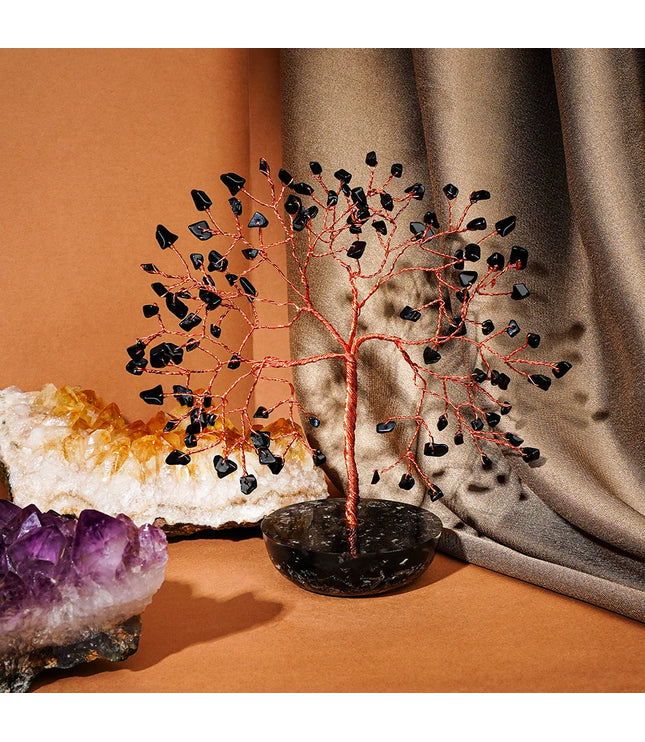 Black Obsidian Orgone Base Tree