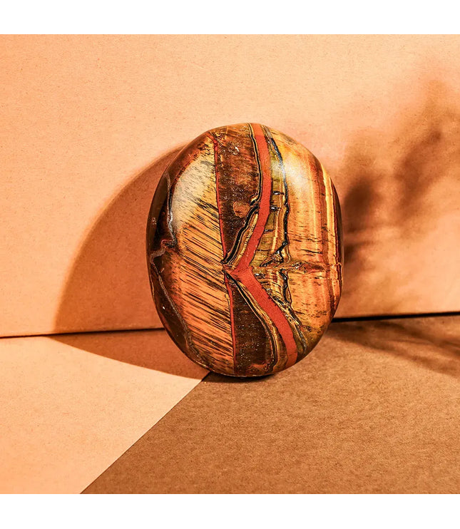 Tiger Eye Palm Stone
