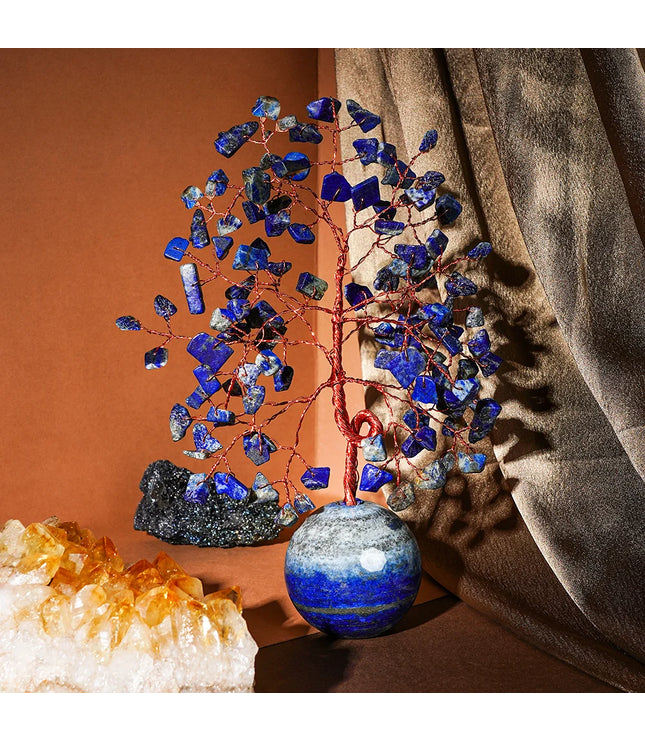 Lapis Lazuli  Ball Base Tree