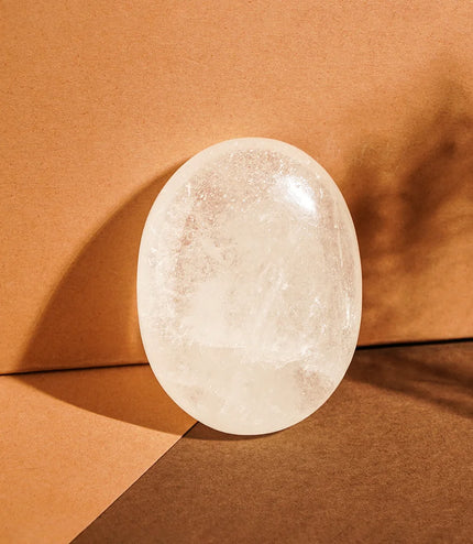 Clear Quartz Palm Stone