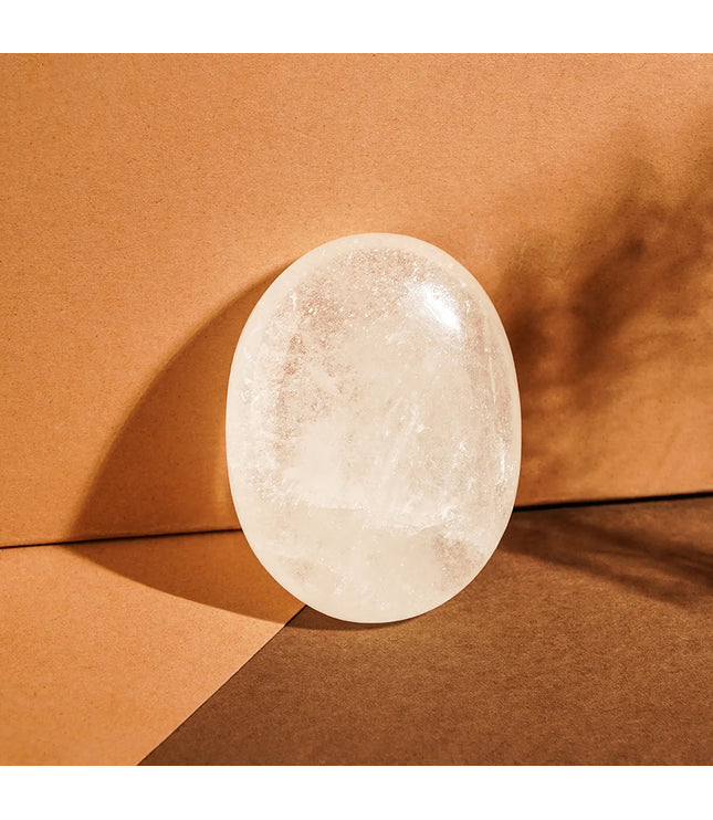 Clear Quartz Palm Stone