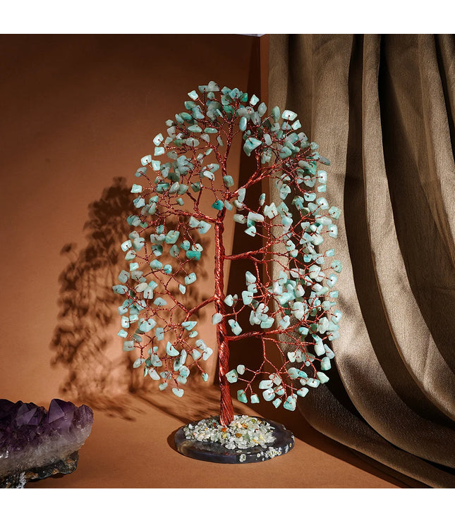 Amazonite Slice Base Tree