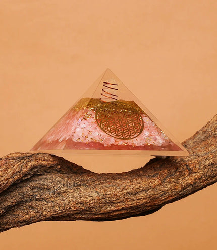 Rose Quartz Orgonite Pyramid