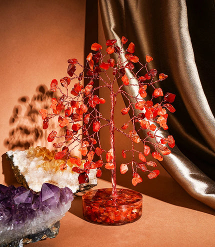 Carnelian Orgone Base Tree