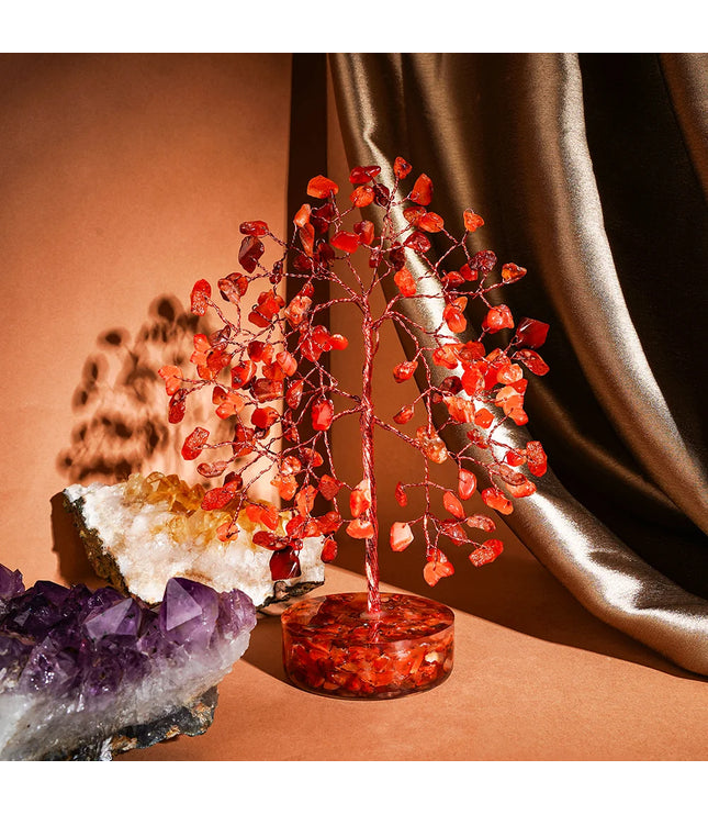 Carnelian Orgone Base Tree