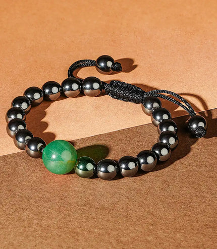 Hematite Bracelet with Green Aventurine