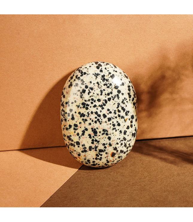 Dalmatian Jasper Palm Stone