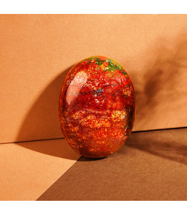 Red Jasper Palm Stone