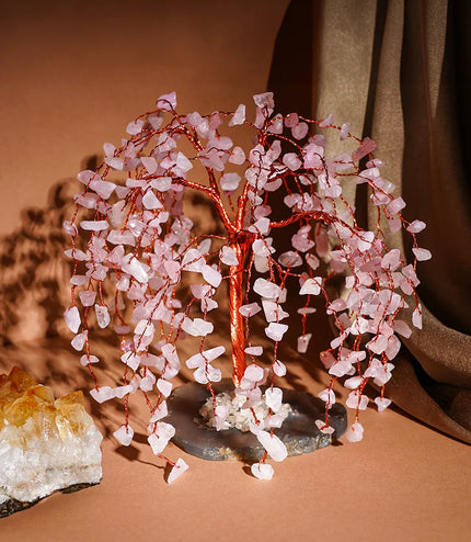 Rose Quartz Willow Tree