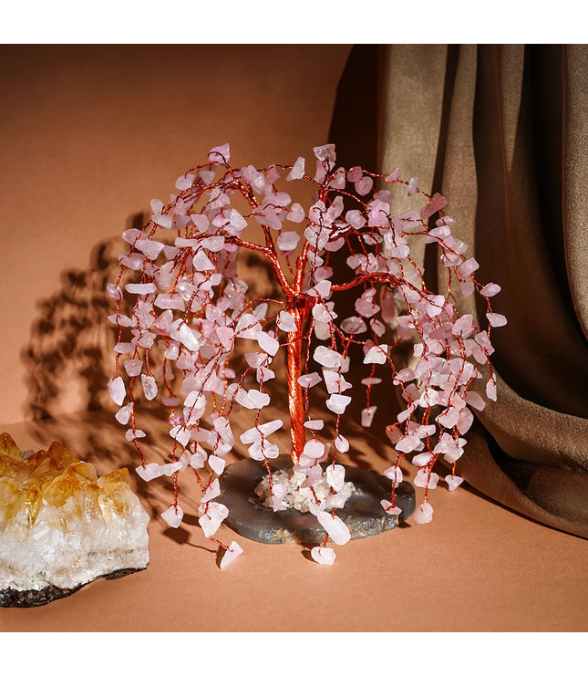 Rose Quartz Willow Tree