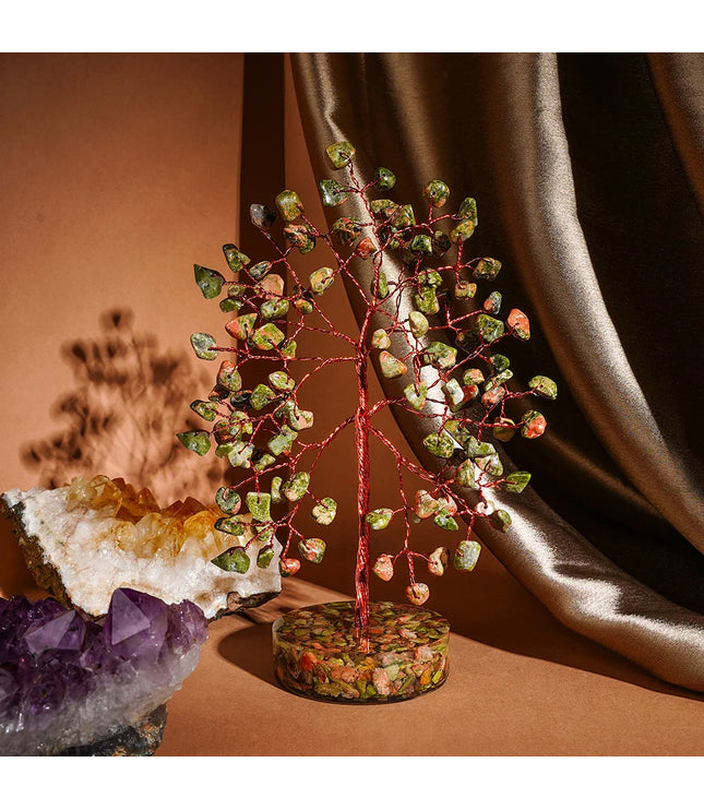 Unakite Orgone Base Tree
