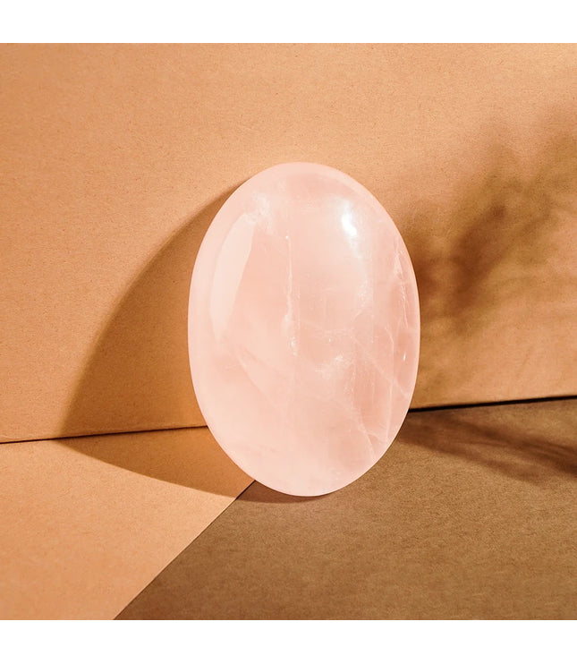 Rose Quartz Palm Stone