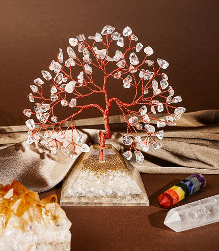 Clear Quartz Pyramid Base Tree