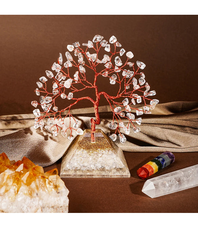 Clear Quartz Pyramid Base Tree