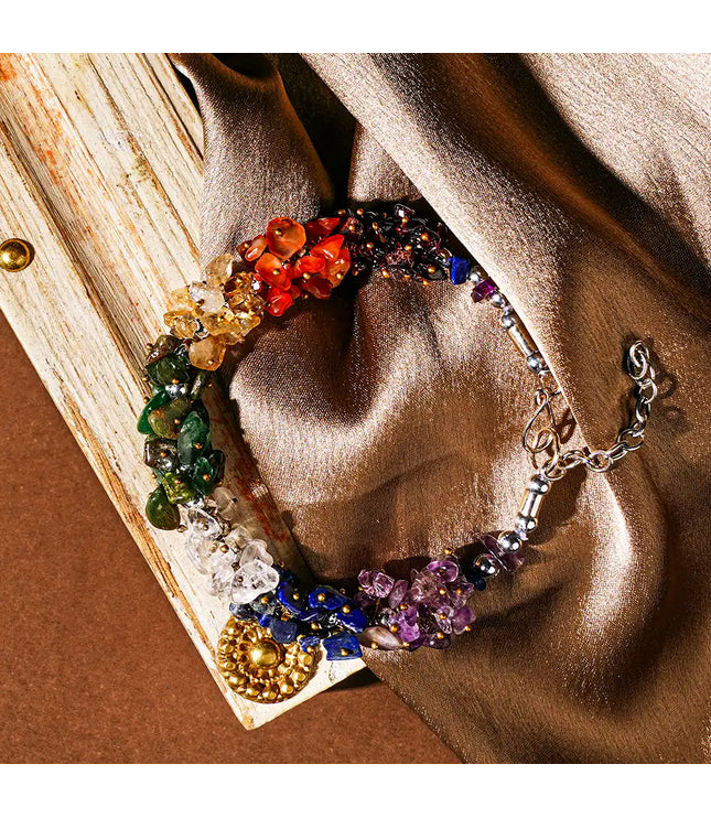 7 Chakra Chips Bracelet