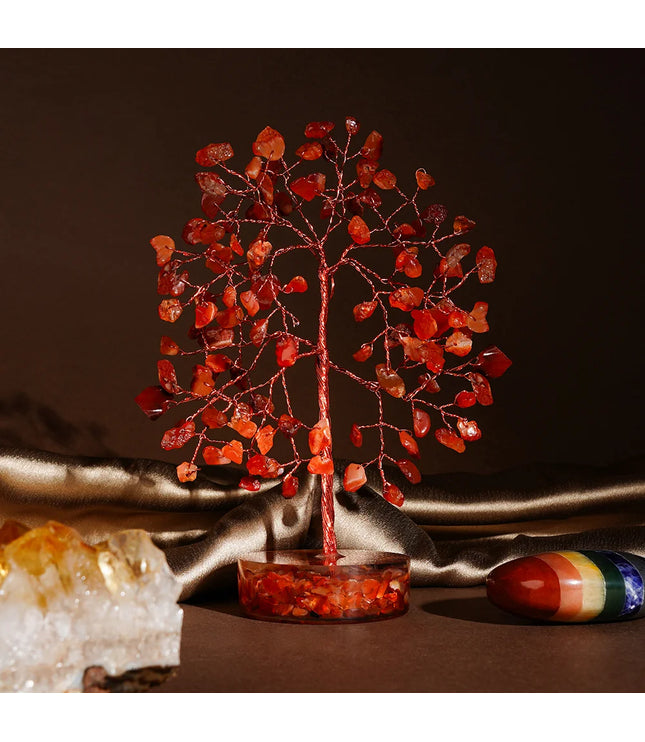 Carnelian Orgone Base Tree