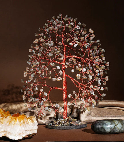 Labradorite Slice Base Tree