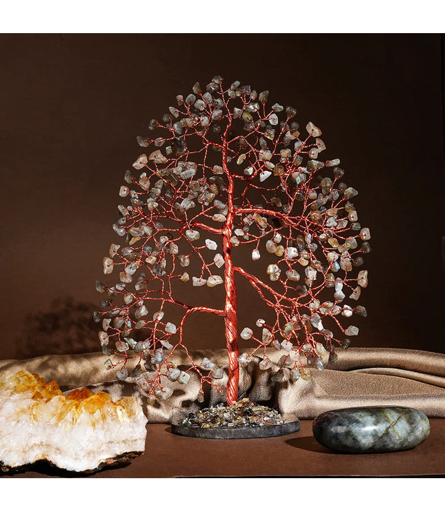 Labradorite Slice Base Tree