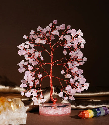 Rose Quartz Orgone Base Tree