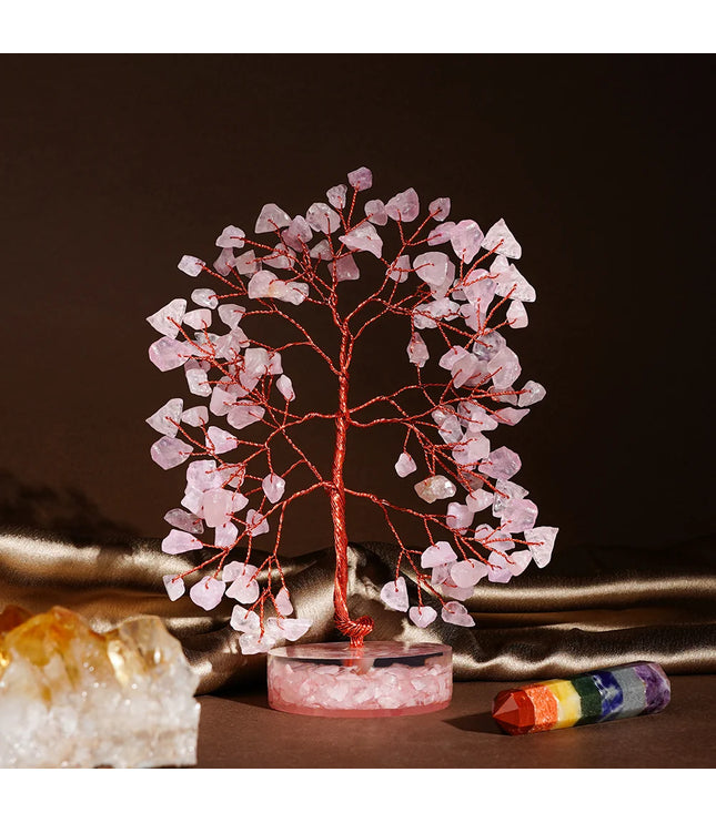 Rose Quartz Orgone Base Tree