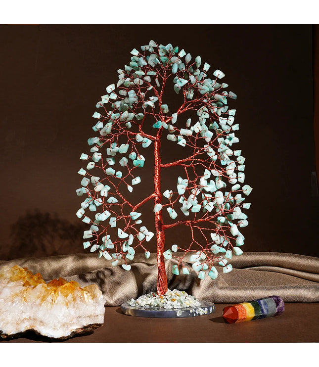 Amazonite Slice Base Tree